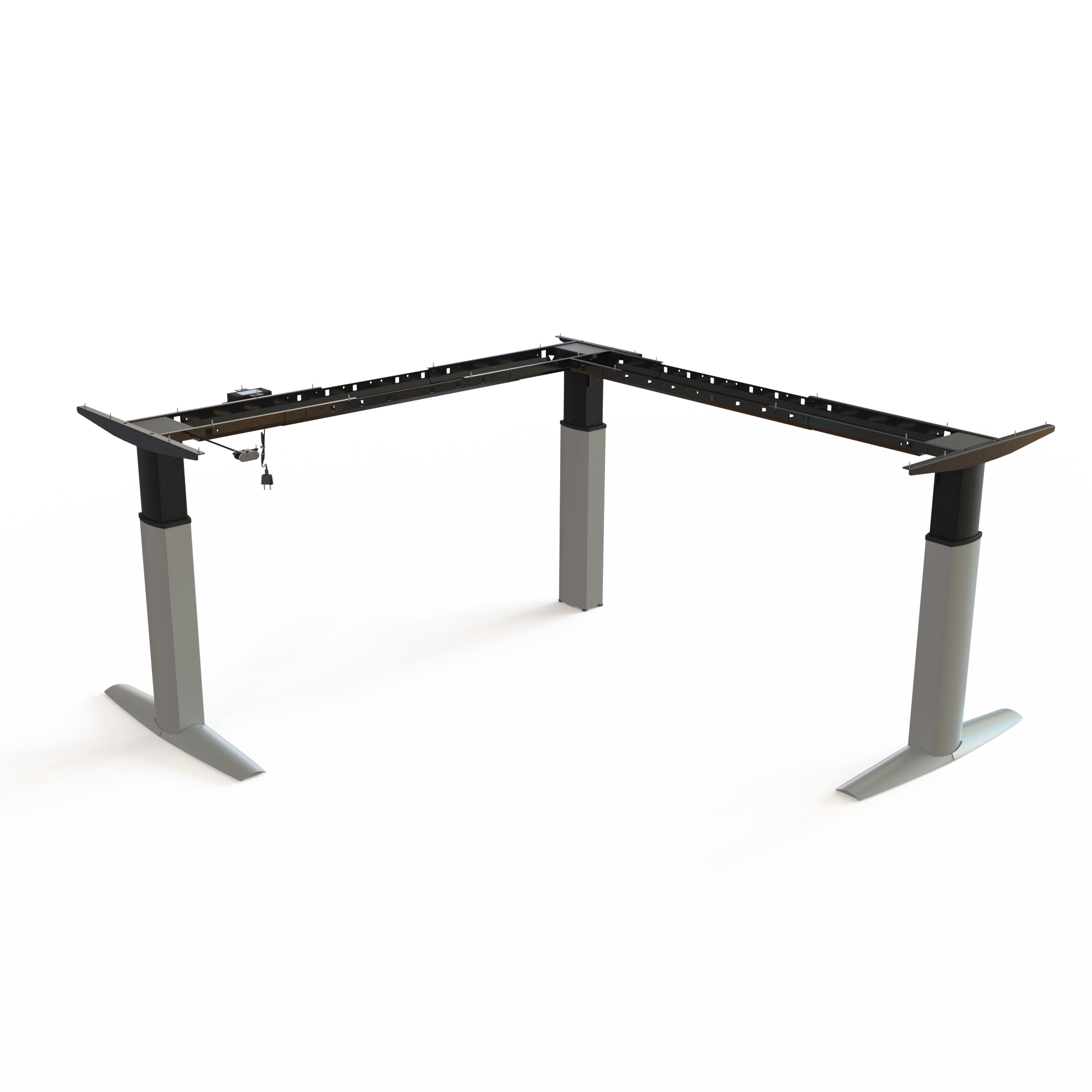Gestell steh/sitz | Breite 190 cm | Silber