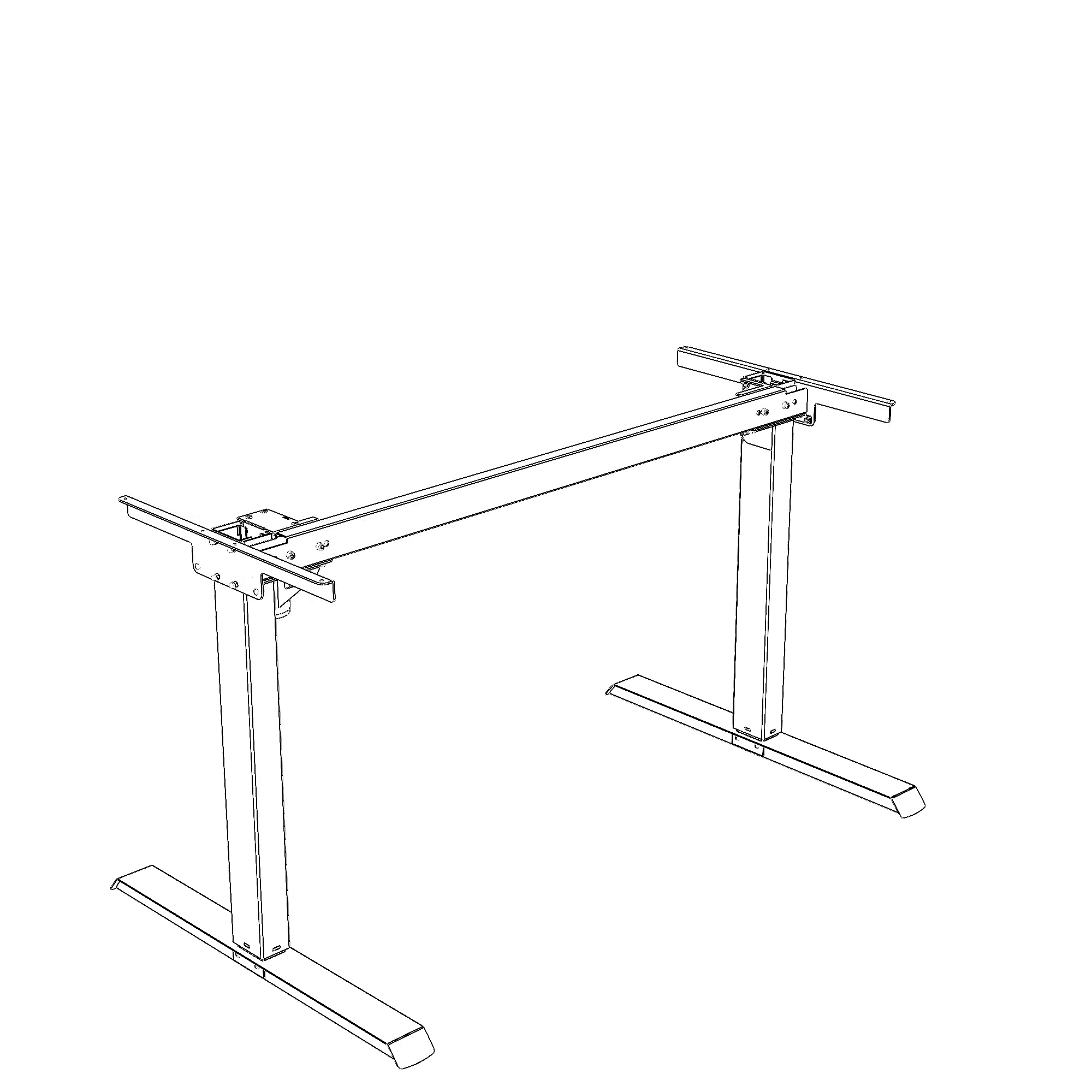 Gestell steh/sitz | Breite 172 cm | Weiß