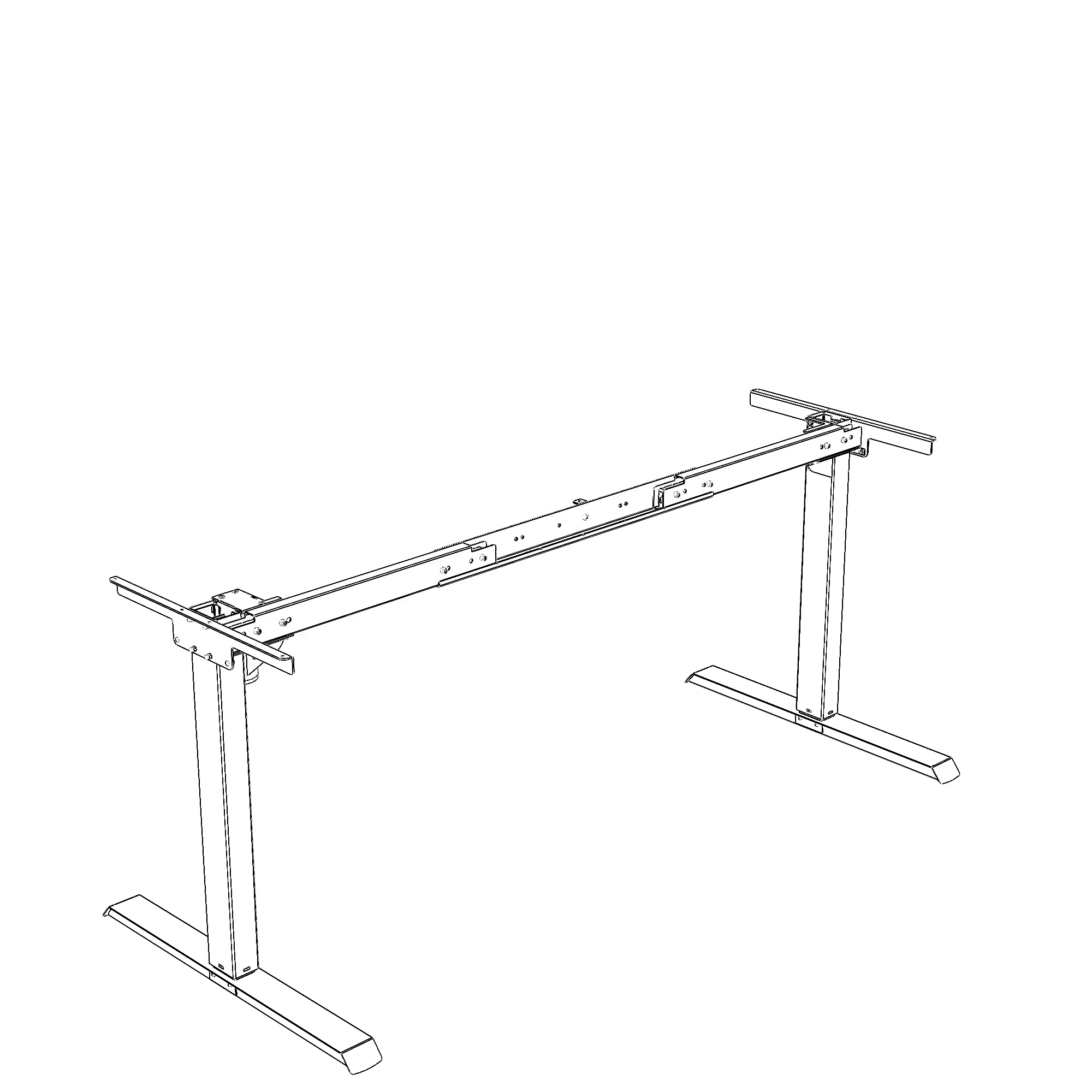 Gestell steh/sitz | Breite 172 cm | Schwarz