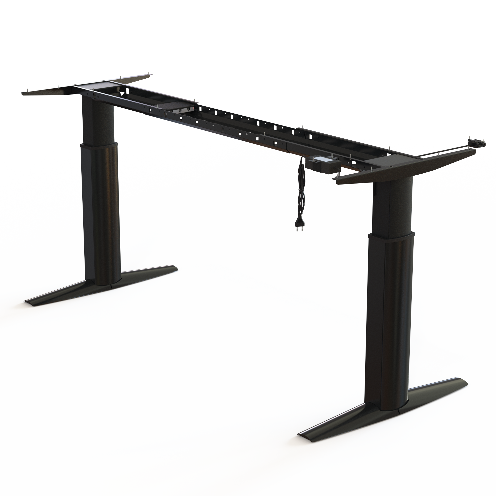 Gestell steh/sitz | Breite 200 cm | Schwarz